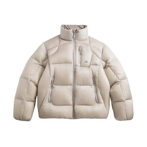 Unisex Kurz geschnittene gesteppte Daunenoptik-Jacke mit Stehkragen und Reißverschlusstaschen Shop Nory