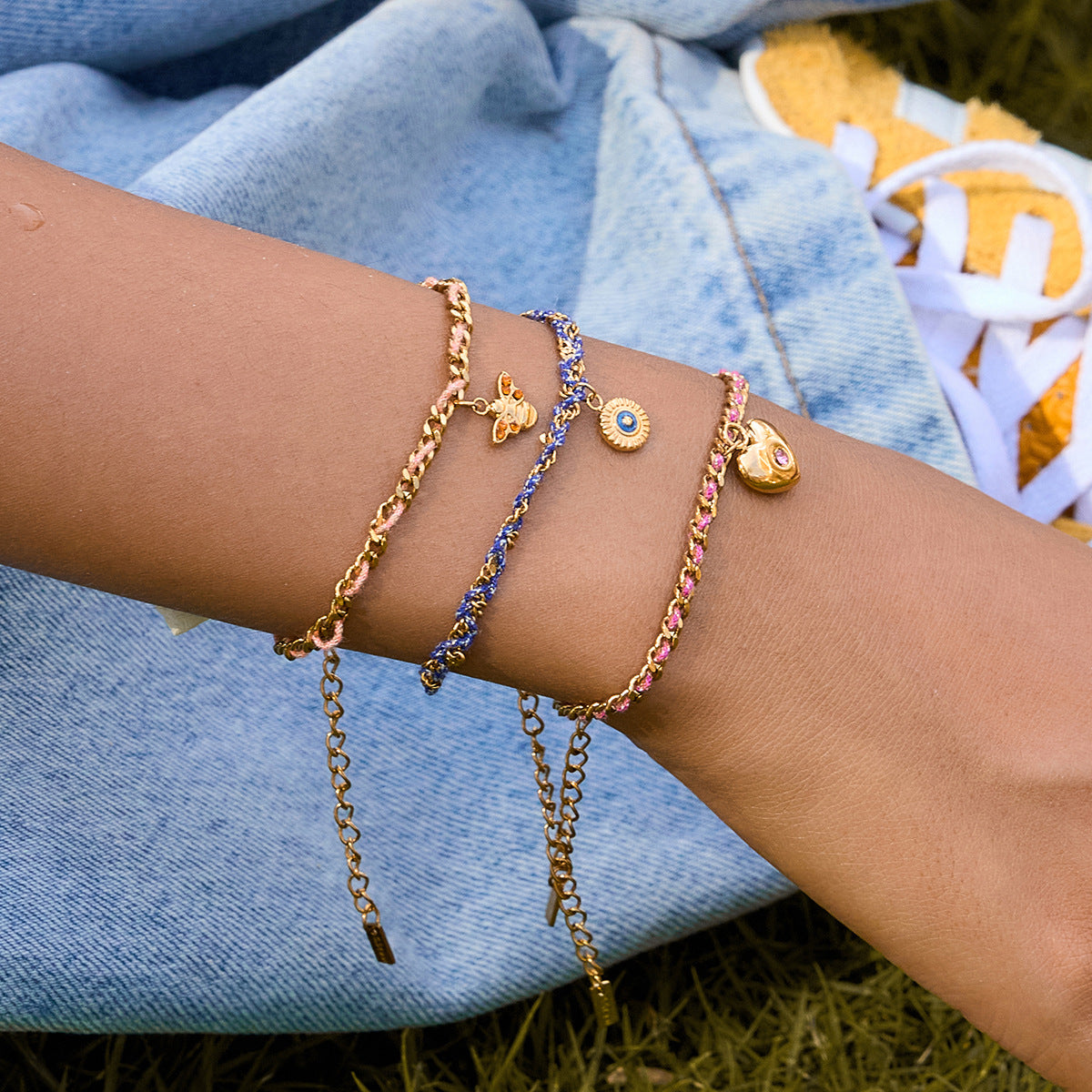 Damen Armband mit herzförmigem Anhänger und wasserdichten Eigenschaften Shop Nory