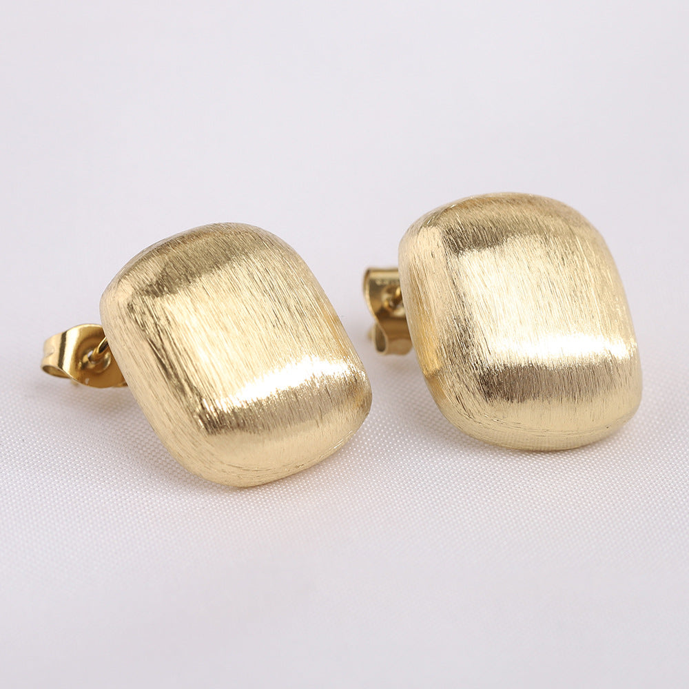 Damen Ohrstecker aus hochwertigem Edelstahl mit elegantem Oberflächenfinish Shop Nory