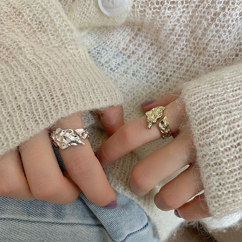 Damenring mit filigranem Blätterdesign Shop Nory