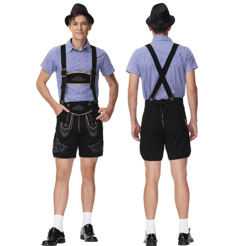 Herren Stilvolles Trachten-Outfit mit aufwändigen Stickereien und modernen Akzenten