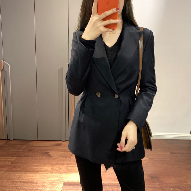 Damen Eleganter Doppeltbreasted Blazer mit modernem Schnitt Shop Nory