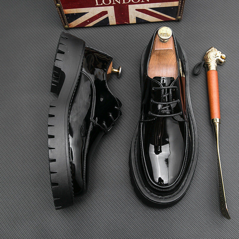 Herren Elegante Schnürschuhe mit stabiler Profilsohle und klassischem Design