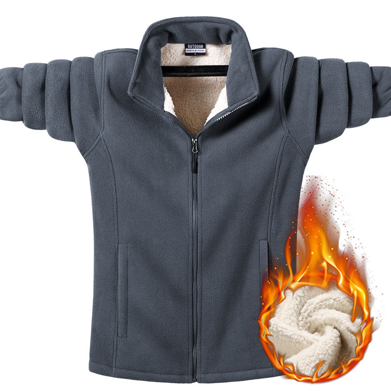Damen Fleecejacke mit Teddyfutter, durchgehendem Reißverschluss und hohem Stehkragen Shop Nory