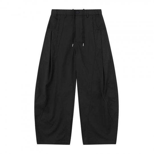 Damen Weite Ballonhose mit Tunnelzugbund, Kellerfalten und aufgesetzten Eingrifftaschen Shop Nory