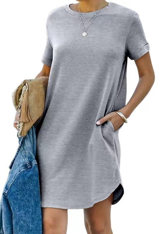 Damen Casual Kleid mit praktischen Taschen