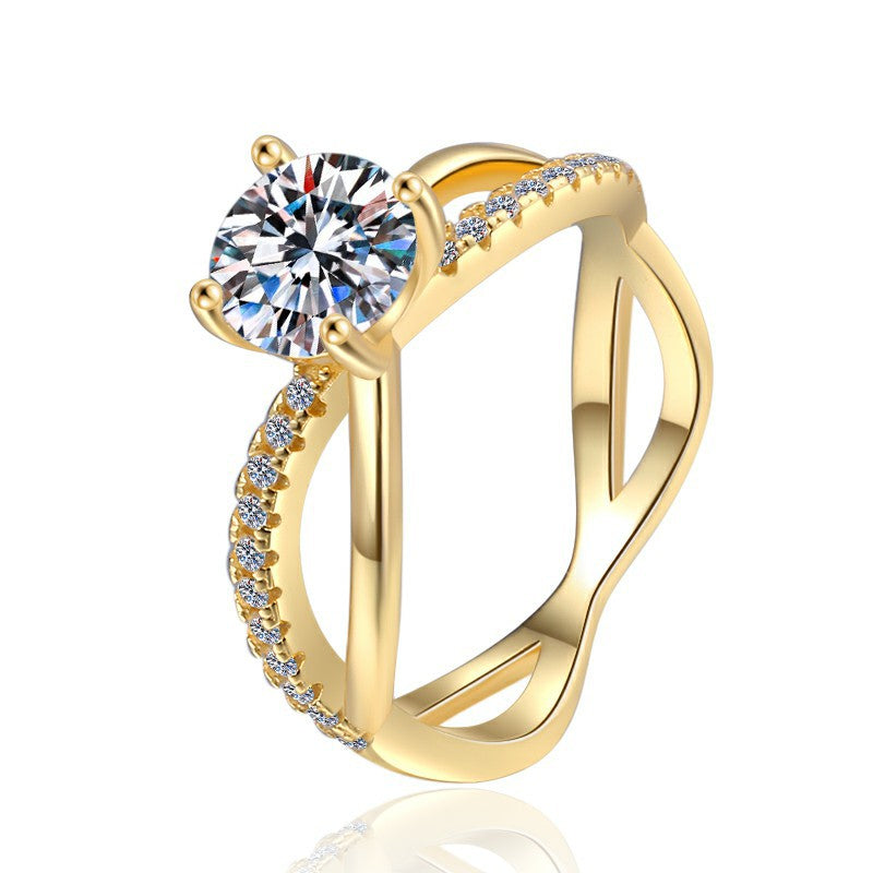 Damen zierlicher Zirkonia-Ring mit elegantem Design Shop Nory