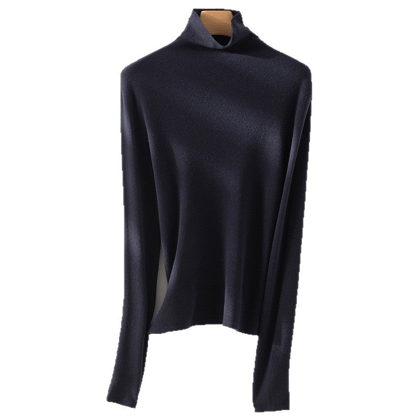 Damen Slim-Fit Feinstrick-Rollkragenpullover mit Stretch Shop Nory