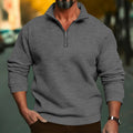Herren Sweatshirt mit halblangem Reißverschluss und weichem Innenfutter