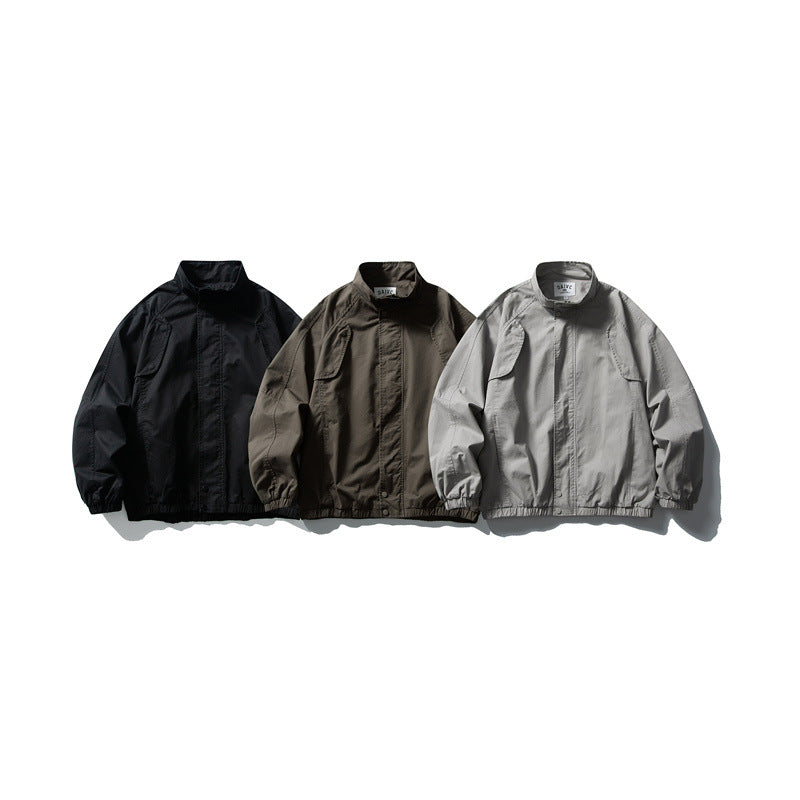 Unisex Boxy-Fieldblouson aus leichtem Ripstop mit verdeckter Reißverschlussblende und elastischem Saum Shop Nory