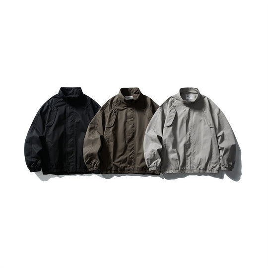 Unisex Boxy-Fieldblouson aus leichtem Ripstop mit verdeckter Reißverschlussblende und elastischem Saum Shop Nory