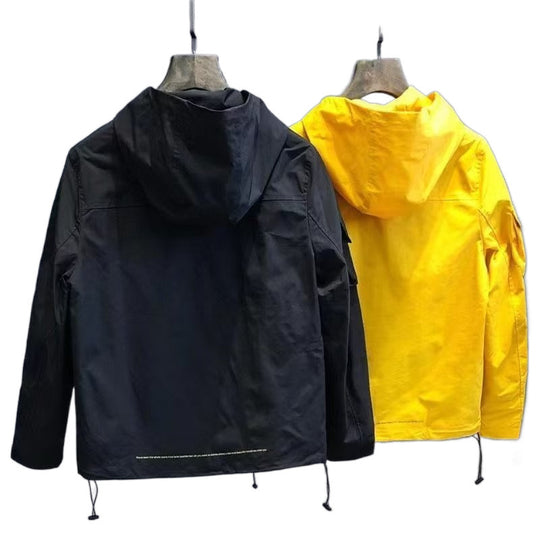 Herren Utility-Outdoorjacke mit Kapuze, Mehrfach-Taschenfront und verstellbarem Saum Shop Nory