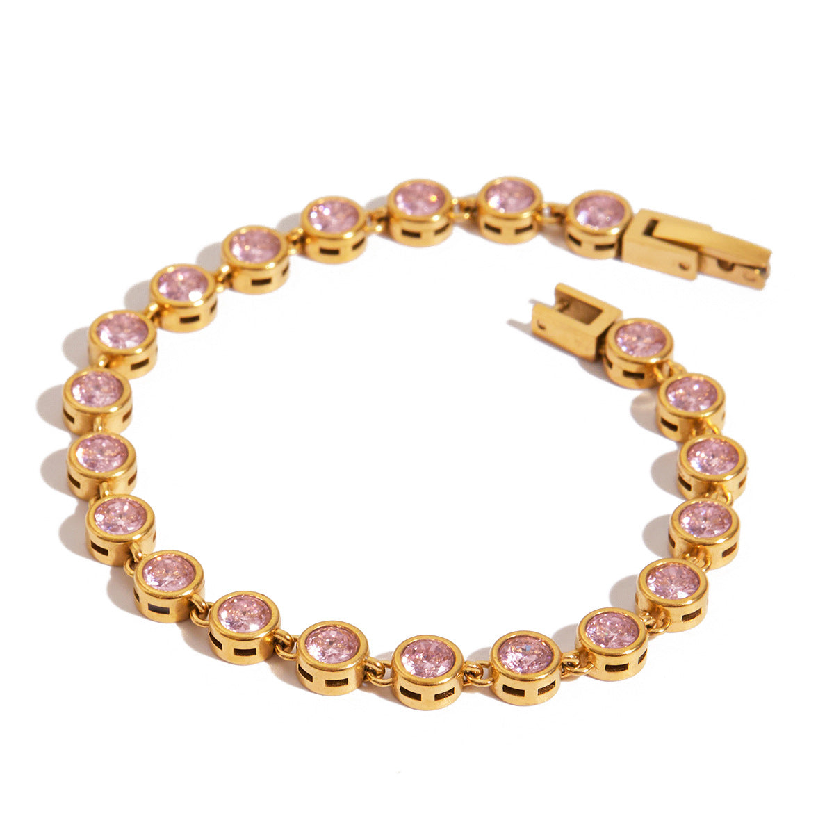 Damen Armband mit funkelnden Kristallen aus hypoallergenem Edelstahl Shop Nory