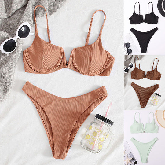 Damen Push-Up Bikini-Set mit verstellbaren Trägern