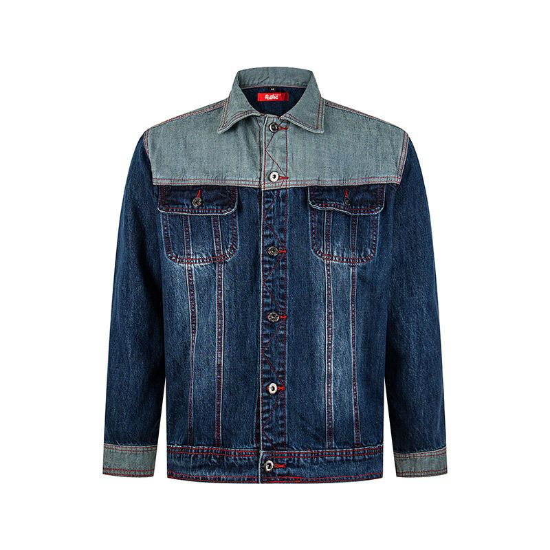 Herren Jeansjacke im Two-Tone-Look mit Kontrastnähten Shop Nory