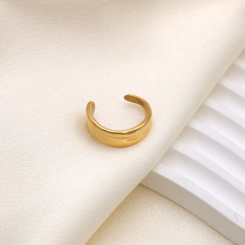 Damen Offener, eleganter Ring mit geschwungenem Design Shop Nory