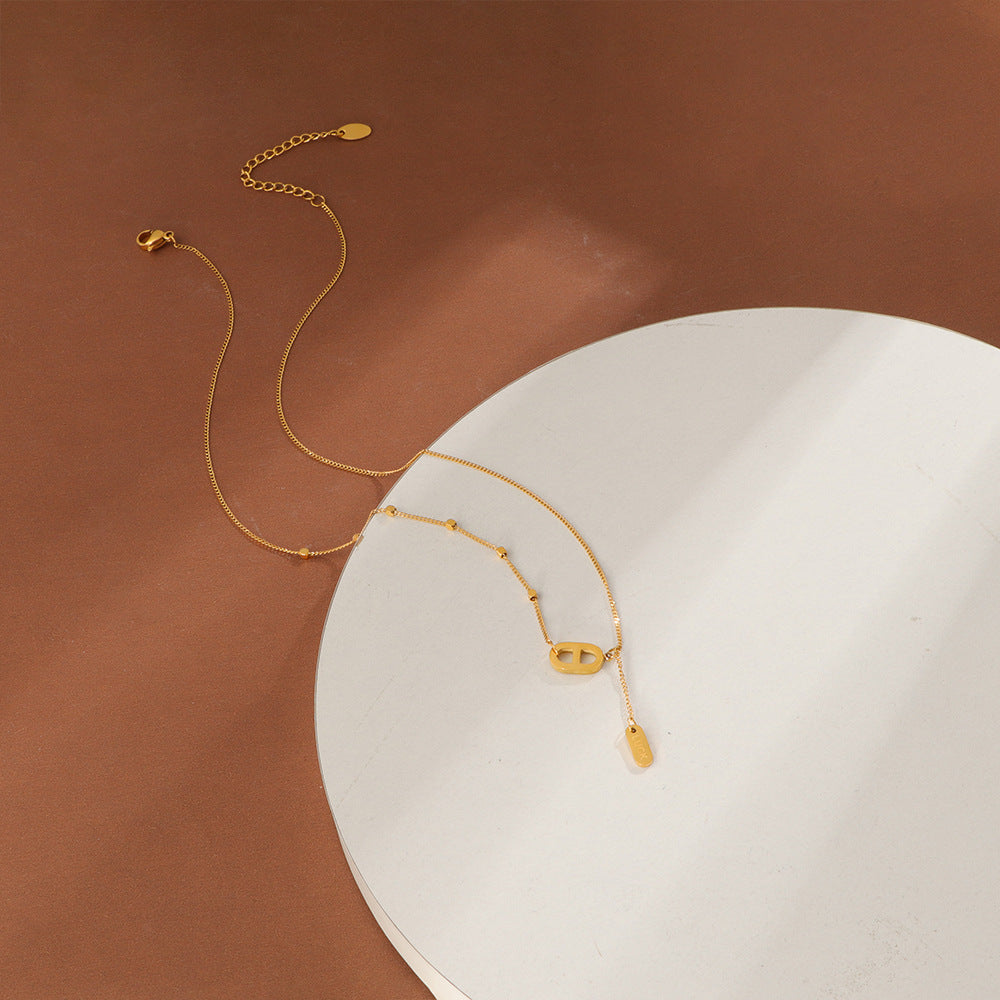 Frauen Minimalistische Schichtanhänger Halskette Shop Nory