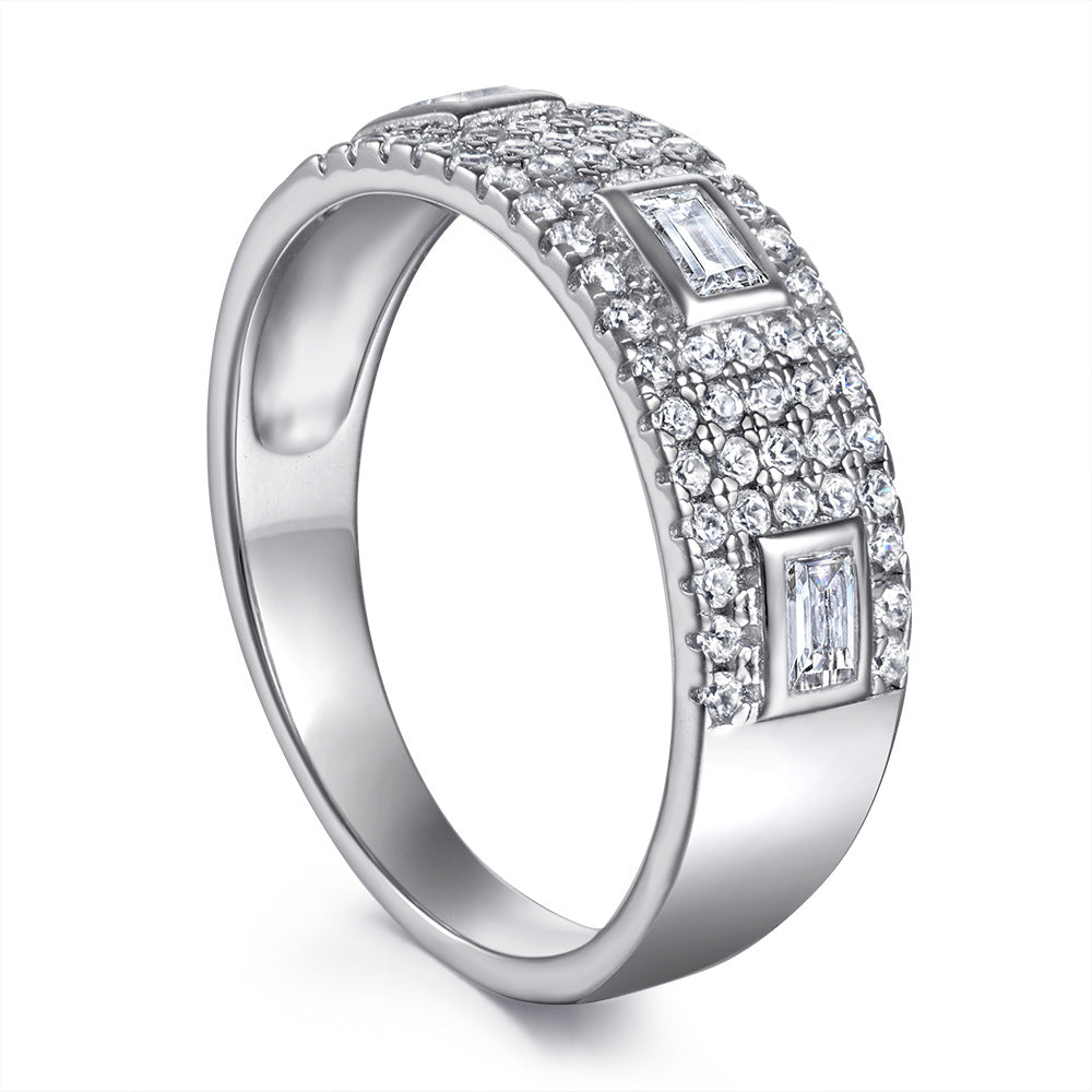 Damen luxuriöse Zirkonia Schmuckring Shop Nory