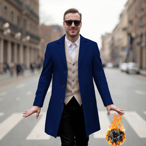 Herren eleganter Langmantel mit modernem Schnitt und optimalem Tragekomfort