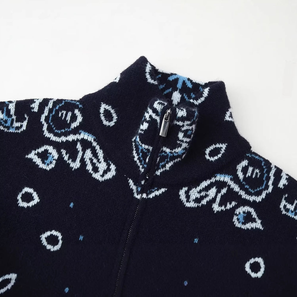 Damen Rollkragenpullover mit Allover-Bandana-Jacquard Shop Nory