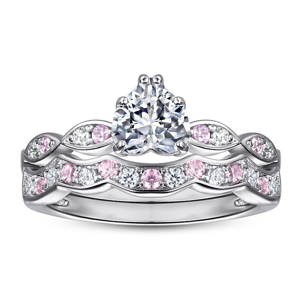 Damen Verlobungsring mit strahlendem ovalem Hauptstein und zarten Zirkonia-Details Shop Nory