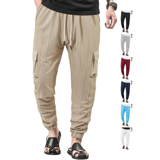 Damen Cargo-Hose aus leichtem Stoff Shopnory