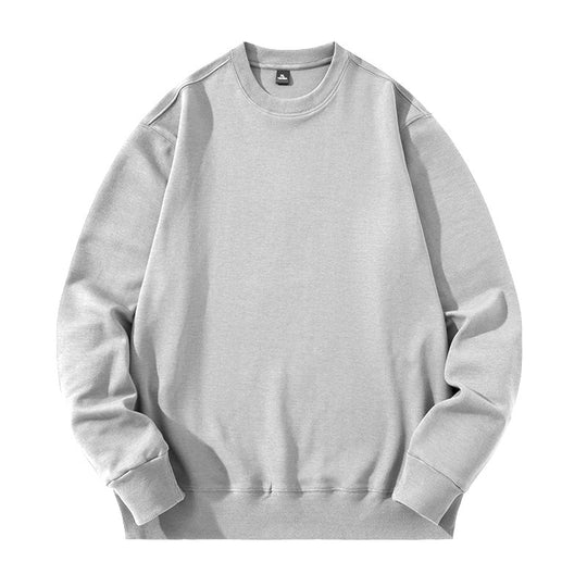 Unisex Oversize Baumwoll-Fleece Sweatshirt mit Rundhalsausschnitt, Rippbündchen und schwerer Qualität Shop Nory