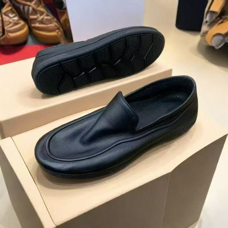 Damen Eleganter Leder-Slip-On-Loafer mit gepolstertem Fußbett und dezenter Plateausohle Shop Nory