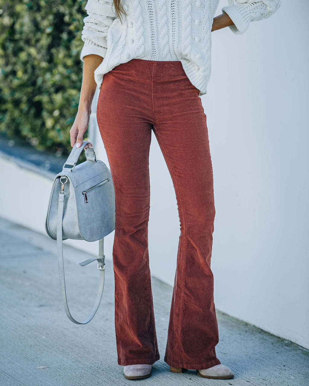 Damen Bequeme Bootcut-Hose aus weichem Material