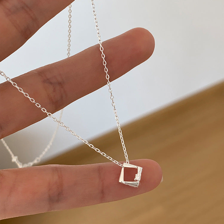 Damen elegante Halskette mit geometrischem Anhänger Shop Nory