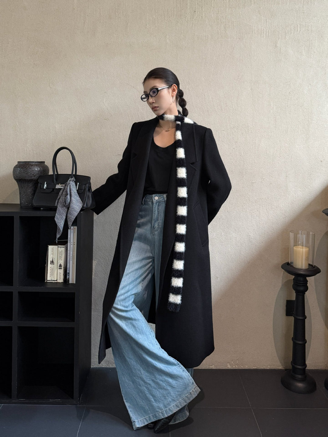 Damen Oversize Wollmantel mit strukturierter Schulterpartie und elegantem Revers Shop Nory