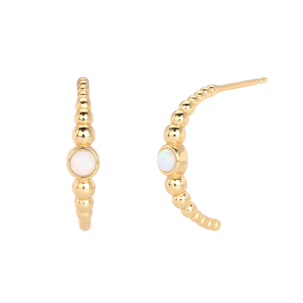 Damen Ohrringe mit funkelndem Opal und 925 Sterling Silber Shop Nory
