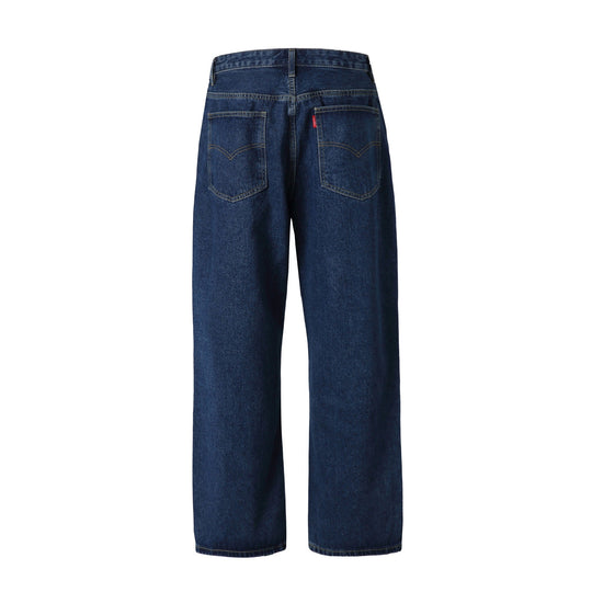 Damen Hochtaillierte gerade geschnittene Denim-Jeans mit weitem Bein Shop Nory