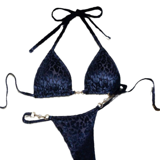 Damen Triangel-Bikini mit dekorativen Akzenten und raffiniertem Schnitt