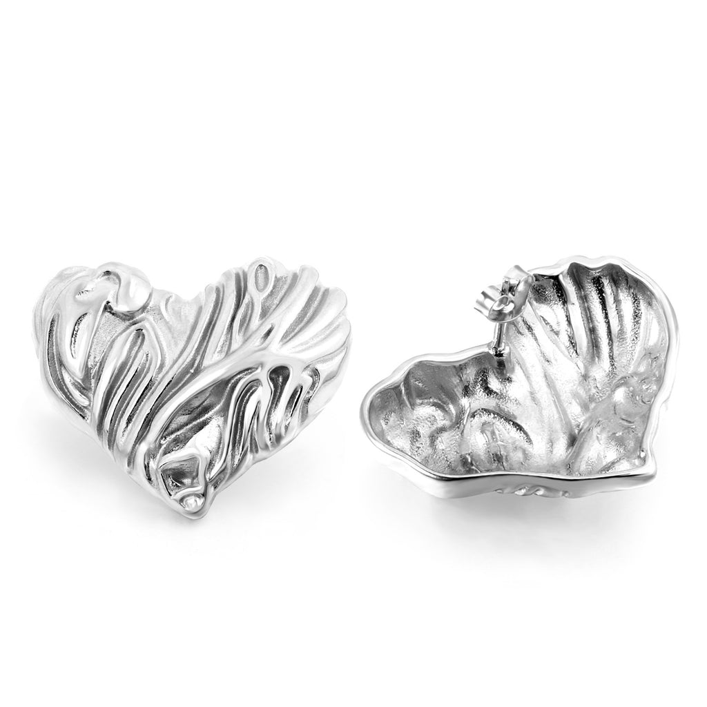 Damen Ohrstecker im kunstvollen Herzdesign Shop Nory
