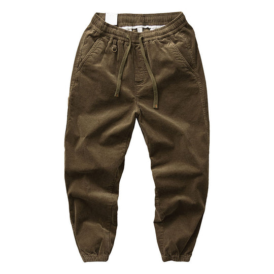 Herren Chino-Joggerhose aus Baumwollmix mit elastischem Bund, Tunnelzug und elastischen Knöchelbündchen Shop Nory