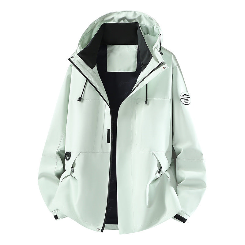 Herren Technische Softshell-Kapuzenjacke mit verdecktem Frontreißverschluss und Multifunktions-Taschen Shop Nory