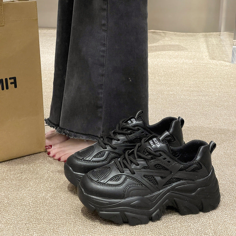 Damen Sportliche Chunky Sneaker mit atmungsaktiver Mesh-Oberfläche