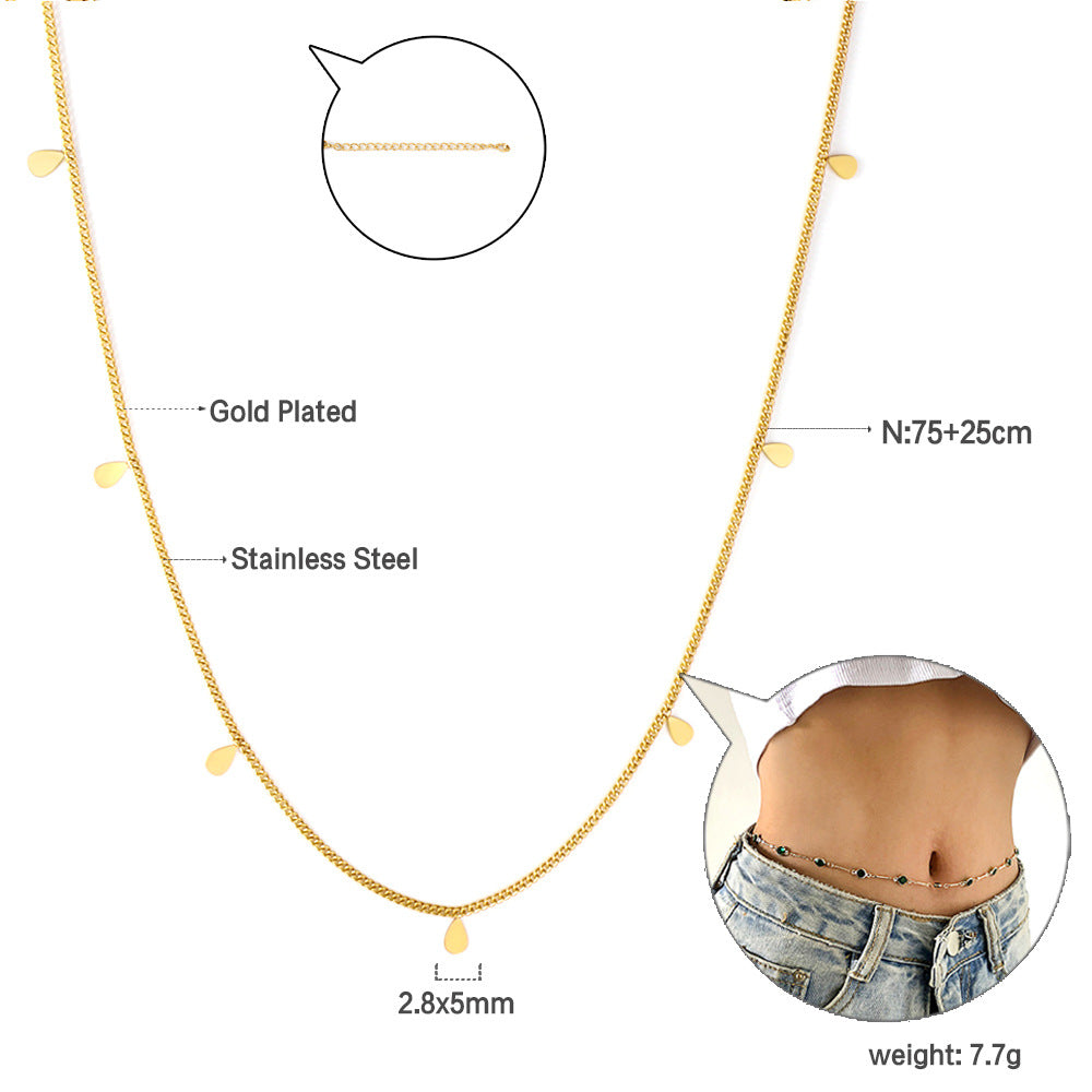 Damen Halskette mit modernen, bunten Augenanhängern aus hochwertigem Edelstahl und goldbeschichtetem Design Shop Nory