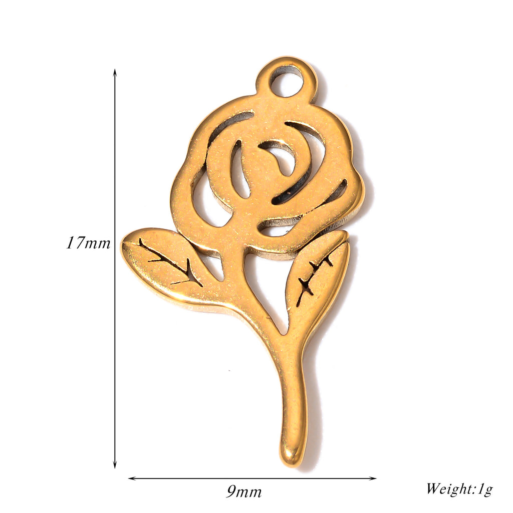 Damen Schmuckanhänger in Form einer filigranen Blüte aus hochwertigem Metall Shop Nory