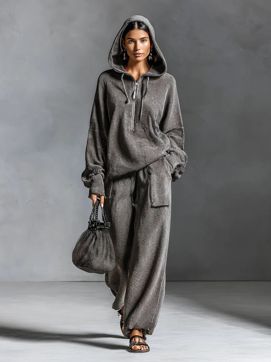 Damen Lässiger und bequemer Hoodie-Set