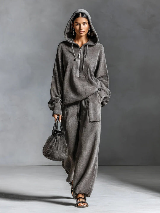Damen Lässiger und bequemer Hoodie-Set