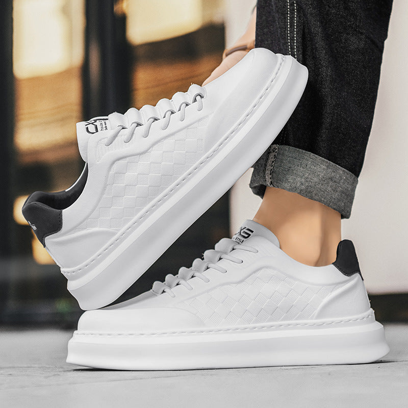 Herren Voluminöse Low-Top Plateau-Sneaker mit geprägter Wabenstruktur Shopy Nory