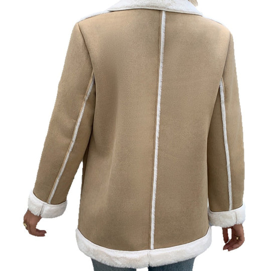 Damen Modische und gemütliche Fleecejacke