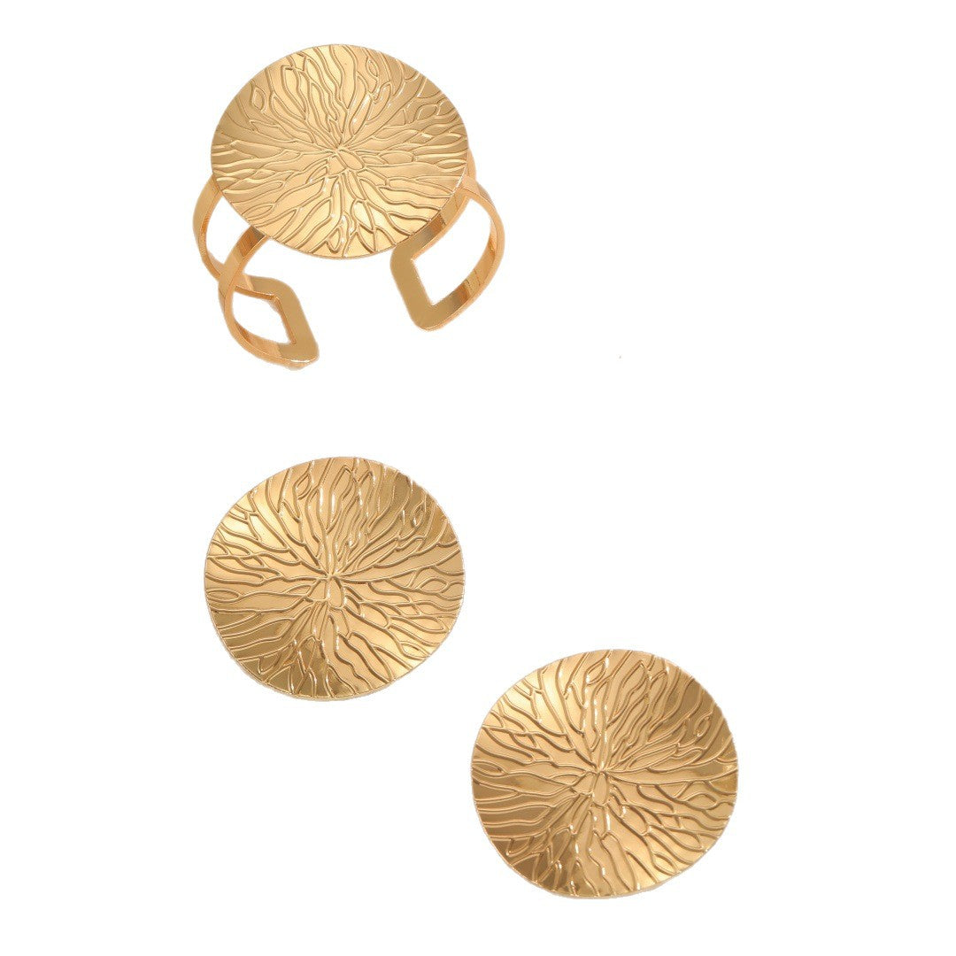 Damen Armreif mit luxuriösem Reliefdesign Shop Nory