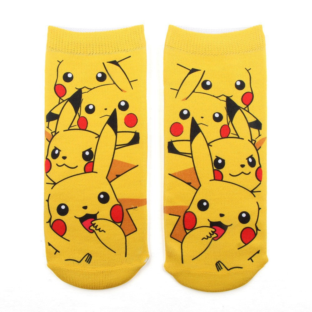 Unisex Niedrige Ankle-Socken mit Cartoon-Monster-Gesicht und weichem Baumwollmix Shopy Nory