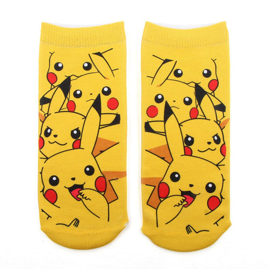 Unisex Niedrige Ankle-Socken mit Cartoon-Monster-Gesicht und weichem Baumwollmix Shopy Nory
