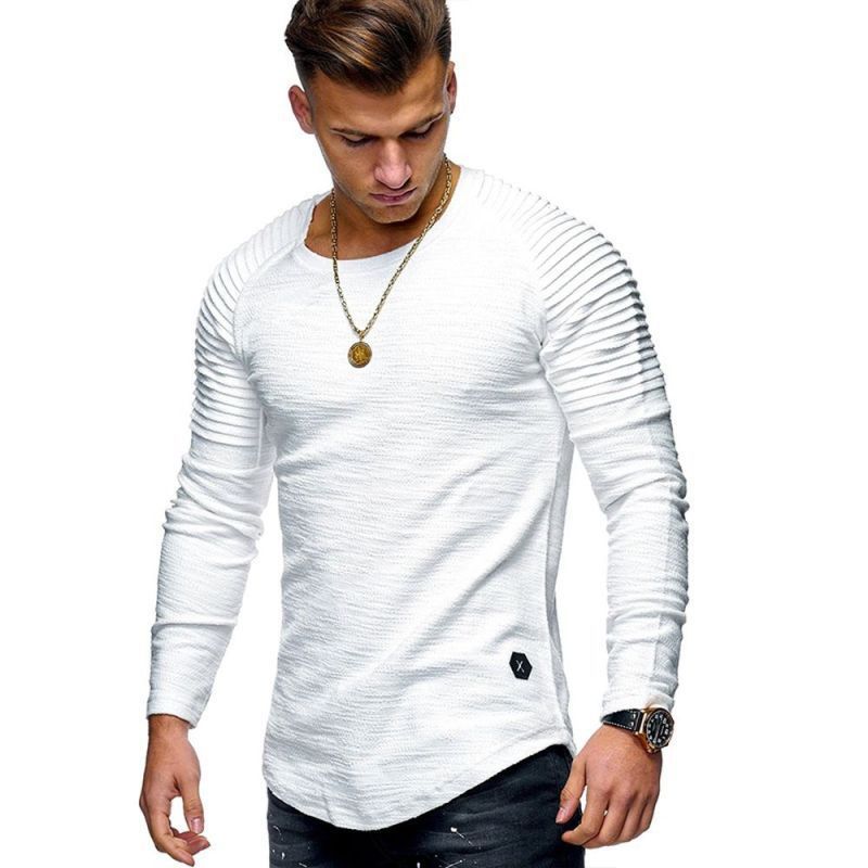 Herren Langarmshirt mit strukturiertem Design