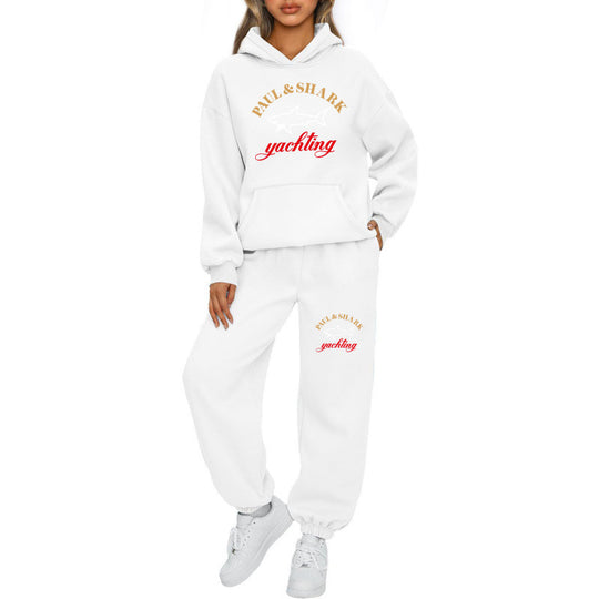 Damen oversized Hoodie und Jogginghose Set mit Kapuze Kängurutasche und gerippten Bündchen Shop Nory