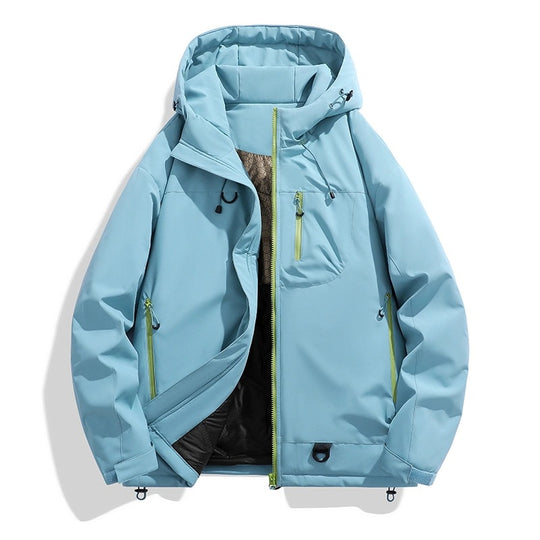 Damen Wasserdichte isolierte Softshell‑Thermojacke mit Kapuze und Multifunktionstaschen Shop Nory
